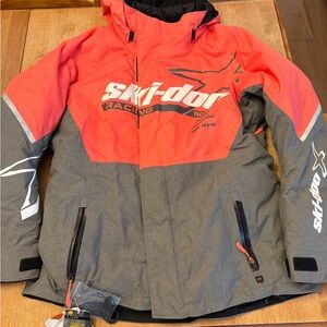 Ski-Doo Women's Racing Ski Jacket - Pink and Gray